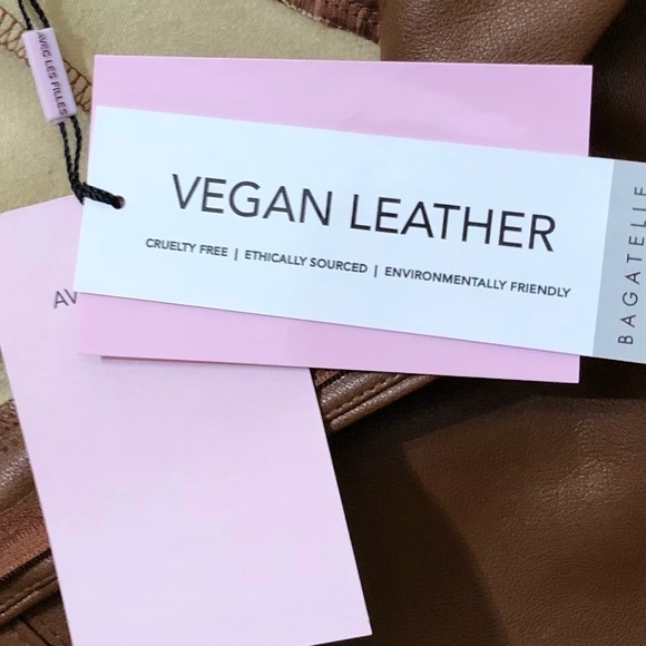 Anthropologie Davina Faux Leather Culottes SzL - Picture 10 of 10